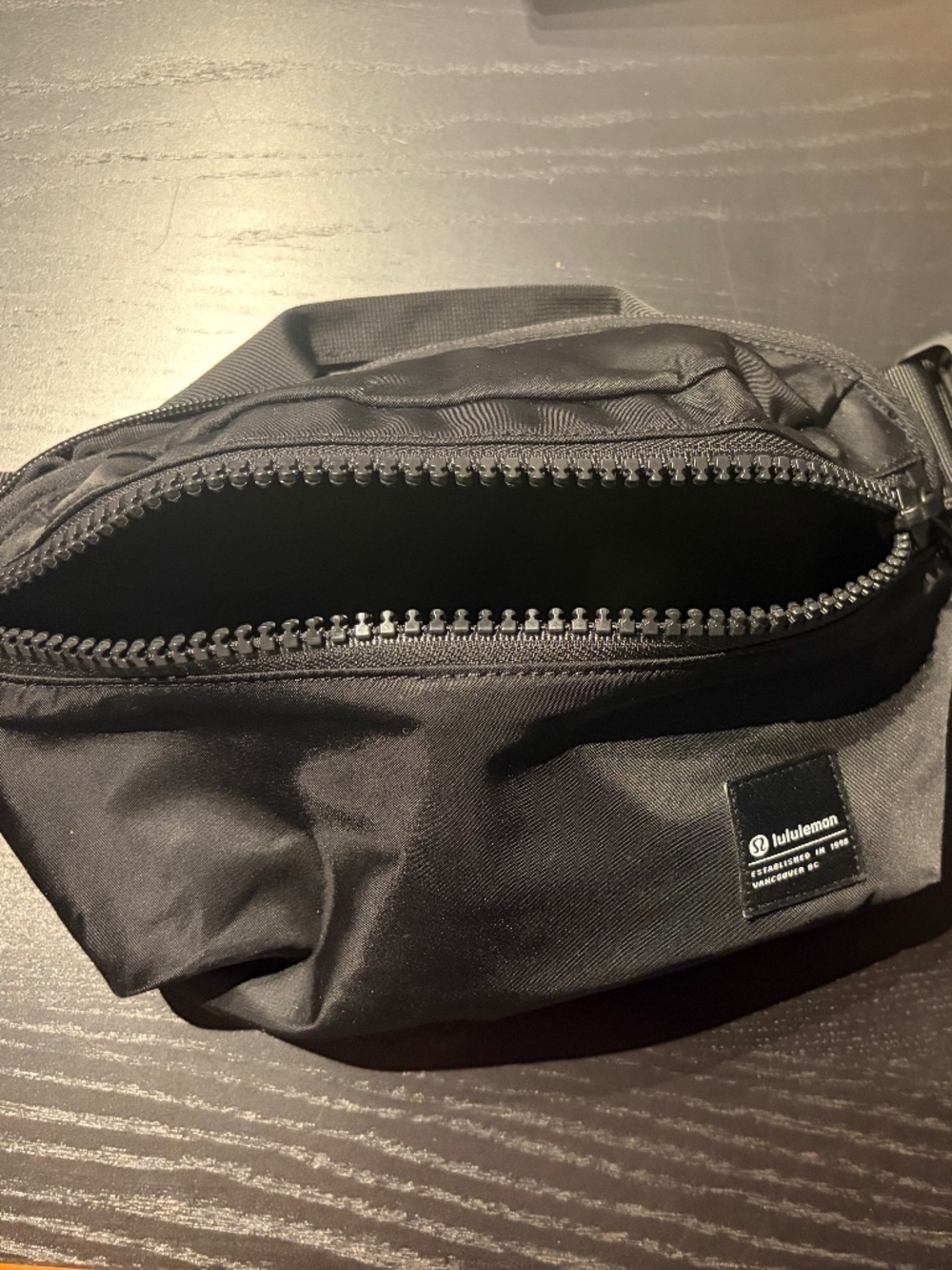 Lululemon Everywhere Belt Bag Black 1L Logo Patch